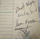 1993 Dallas Mavericks Team Autographed signed Bennigan s Ticket-rooks Harper Nba