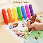 Joycat 8 Colors Jumbo Crayon For Toddlers 1 Count  pack Of 8   Multicolor