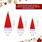  48 Pieces Mini Santa Hats For Crafts Christmas Tiny Santa Decor Red Pattern