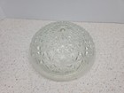 Clear Pressed Glass Starburst Ceiling Light Cover Dome Globe Shade Fitter