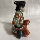 Antique Japanese Imari Porcelain Figure     Woman In Traditional Kimono
