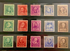 Us Stamps Sc 859-893 Famous Americans Complete Set Mint Og Nh