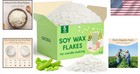 100  Pure Natural Soy Wax Flakes 5 Lb - Versatile Candle Making Supply