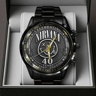 Nirvana 40th Anniversary Black Stainless Steel Watch