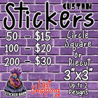 Custom Stickers - Labels - Bulk Order - Multiple Designs - Pack Of 200 Stickers