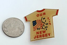 Vintage Odyssey Of The Mind 1993 Njom Om New Jersey 4th Of July Shirt Lapel Pin