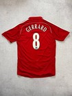 Liverpool 2006 2008 Home Jersey Adidas Football Shirt Soccer Size M    8 Gerrard