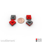 1 2 X 1 2 X 1 4 Inch Neodymium Rare Earth Countersunk Block Magnet N52  10 Pack 