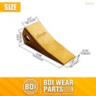 230sp Bucket Teeth With Tf23p Flex Pins For 23 230 Series Excavators - 10 Pack