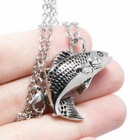 Fish Design Cremation Urn Necklace For Ashes Holder Keepsake Pendant For Jewelry