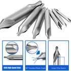 7pcs Hss Center Drill Bits 60   Combined Countersink Spotting Tools Metalworking
