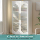 Frosted 3d Reeded Glass Window Film - Privacy Clings For Home Decor