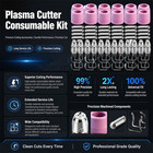 60 Pcs Plasma Cutter Tips   Nozzles Kit For Sg-55  Ag-60  Wsd-60  Cut50 60amp