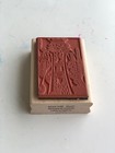 Vintage King Charles Wood   Rubber Stamp