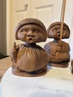 Set Of 3 Vintage Wooden Carved Figurines
