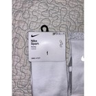 Nike Spark Running Cushioned Crew Socks White Silver Dri-fit Mens 10-11 5