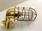 Set Of 2 Vintage Brass Swan Neck Wall Sconces Nautical Maritime Passage Lights W