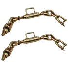 2 Universal Fit 3 Point Hitch Turnbuckle Sway Check Chain Stabilizer 11 75-13 50