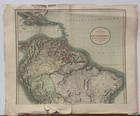 Rare South America Map Of America  north  By John Cary Engraver 1807 