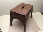 Vintage Handmade Wooden Bench Foot Stool Primitive Antique Farmhouse