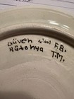 Vintage Kutahya Signed Hand Painted Ceramic Turkish Wall Plate 9   