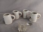 Vtg 90s Anheuser-busch Budweiser Shot Glass Mini Stoneware Beer Mug Stein Lot 5 