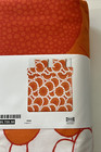 New Ikea Kransmalva Full Queen Duvet Cover   2 Pillowcases Orange White Floral