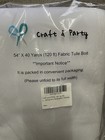 White 54  X 40 Yards Tulle Fabric Bolt Tutu Wedding Decoration Party Craft White