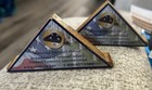 Department Of Veterans Affairs Wooden Triangle Folded Us Flag Display