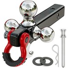 Tri Ball Hitch Trailer Mount  Tow Hook   Clevis Shackle Fits 2  Receiver Us