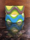 Vintage Plastic Lucite Bangles Bracelets Mod Groovy Set 