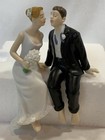 Cake Topper Bride   Groom Weddingstar Sitting Shelf Sitter Destination Beach