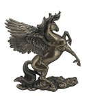 Rearing Pegasus Greek Mytholgoy  Statue Sculpture Figurine  Ships Immediately   