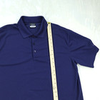 Nike Dri-fit Golf Polo Shirt Men s Size L Blue Short Sleeve Swoosh Embroidered