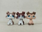 3pcs lot Littlest Pet Shop Figure Lps Collie Dog  67 893 Kid Toy