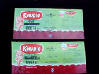 4 Kewpie Can Labels Vintage 1960s Beets  2  Corn Carrots Sussex Wi Recipes