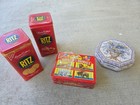 Vtg Nabisco Barnum s Animals Crackers Ritz Tin Milky Way With Crackers   Rare