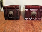 2 Vintage Antique Treadle Sewing Machine Wood Wooden Cabinet Box Drawers