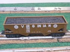 Marx O-gauge  28238 Virginian Brown Hopper   8-wheel Box Car