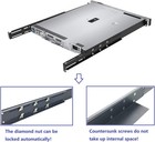 Jingchengmei 1u Universal 4-post Rack Mount Server Shelf Rails For 1u  Black 