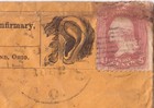 U s a  Letter  Yellow  1862  During Civil War  Ear eye Infirmary  Private Adv 