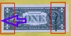      Error Triple Misaligned Print Birthday 23051966 Serial Number One Dollar Bill