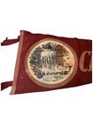 Vintage 1950s Clifty Falls State Park Indiana Pennant 24  Souvenir Red