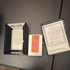 Zippo Made In Usa Collectible Lighter W  Box   Guarantee Insert