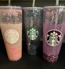 Starbucks Tumblers Lot Of 3 Custom With Imperfections 24 Oz  Cold Beverage New