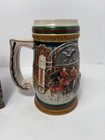 Budweiser Beer 1997 Holiday Stein Bud Christmas Collectors Coa Box Clydesdales