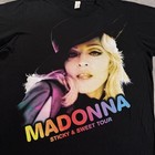 Madonna Sticky And Sweet 2008 Tour T-shirt Size Medium Black Rainbow Pop Merch
