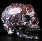 Huge 5 0  Chicken Bloodstone Carved Skull  Super Realistic  Crystal Healing