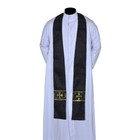 New Black Chasuble Clergy Gothic Vestment   Stole gothic Chasuble  casel casulla