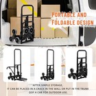 330 Lbs Arm Stair Climbing Cart Folding Hand Truck Dolly  portable Luggage Cart